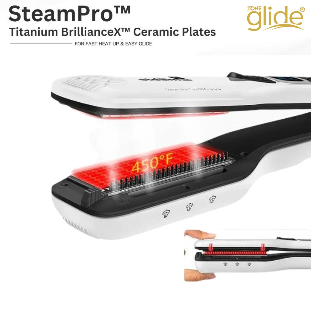 One Glide® SteamPro™ Salon Grade Steam Straightener