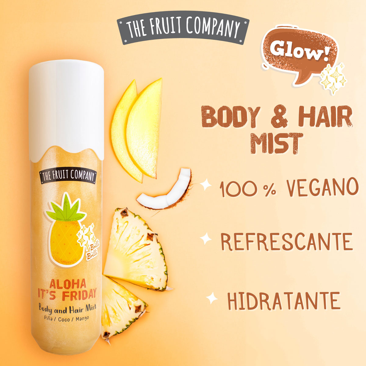Aloha It's Friday Glitter Hair & Body Mist 200 ml