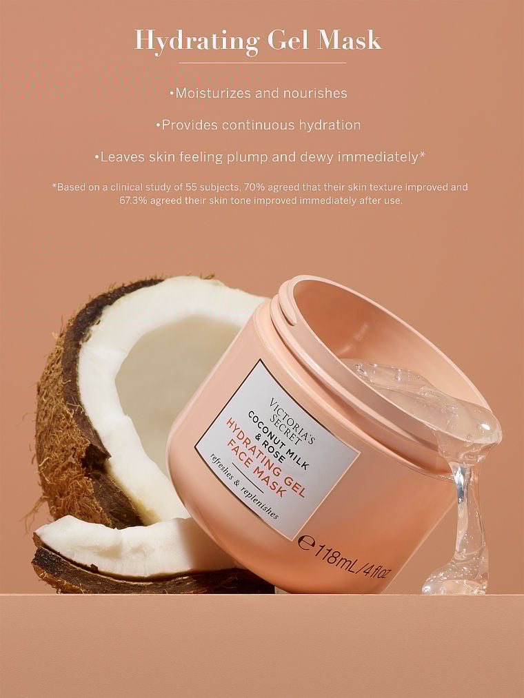 Coconut Milk & Rose Hydrating Gel Face Mask