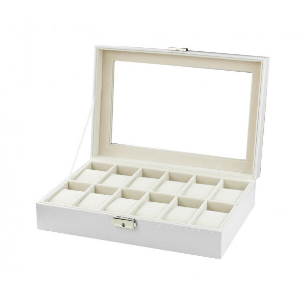 White Watch Organizer (x12 compartments)