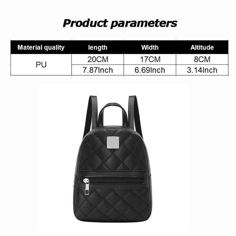 Black Mini Backpack