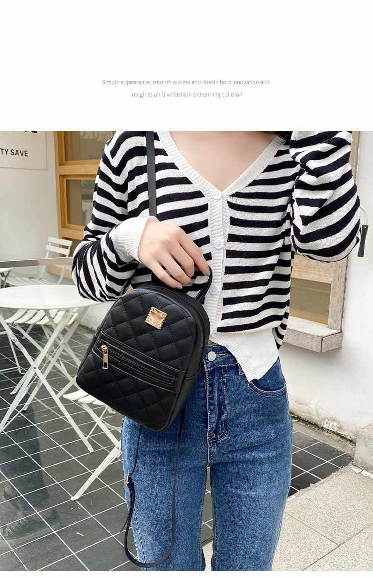 Black Mini Backpack