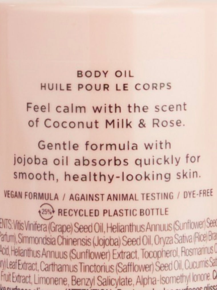 Coconut Milk & Rose Body Oil