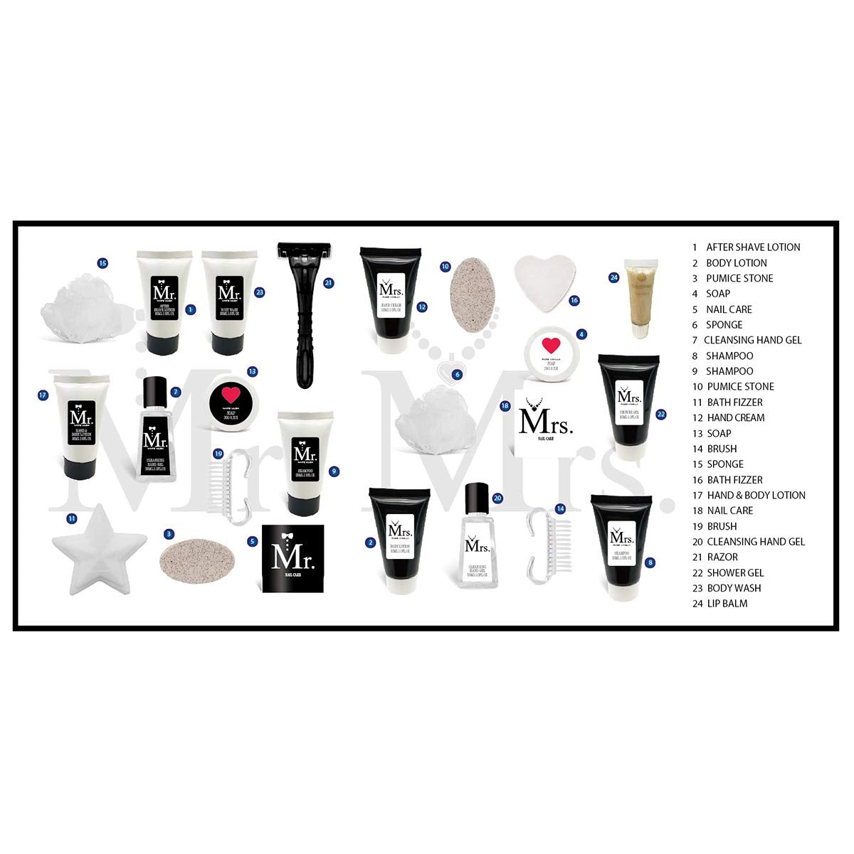 Couples Advent Calendar Bath and Body