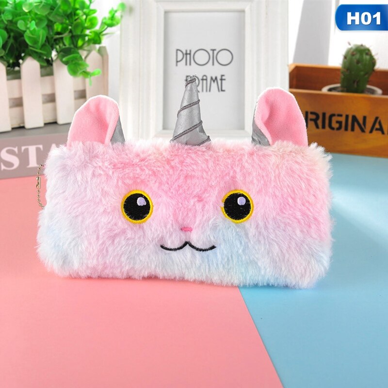 Unicorn plush rainbow pocket