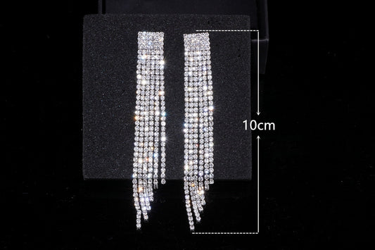 Rhinestone Pendant earrings
