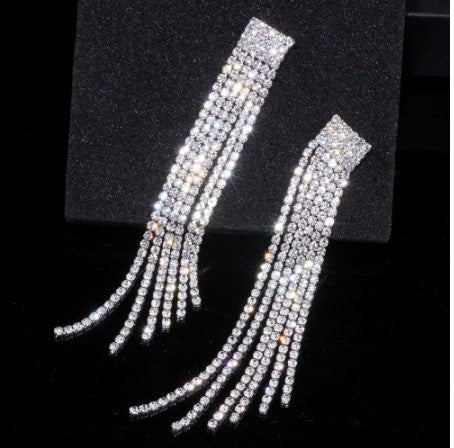 Rhinestone Pendant earrings