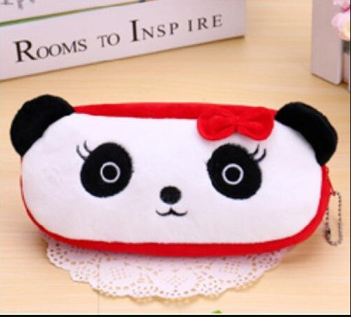 Panda plush pencil case