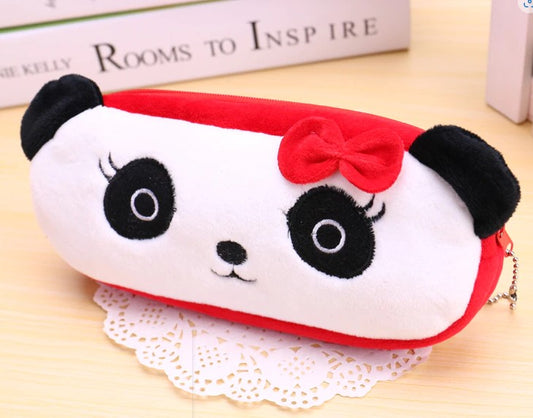 Panda plush pencil case