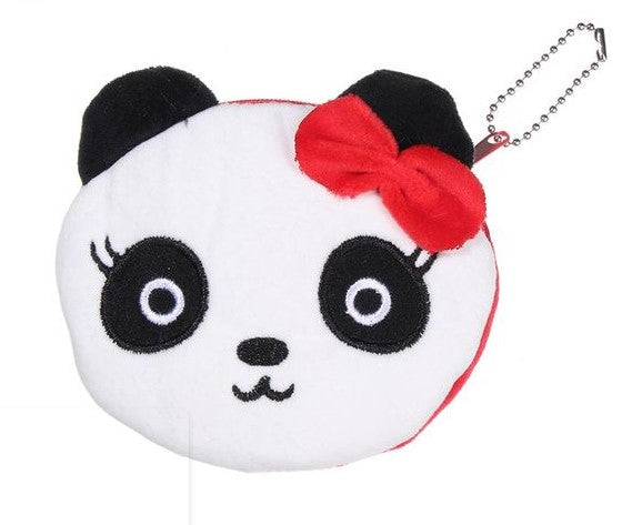 Panda plush coin purse