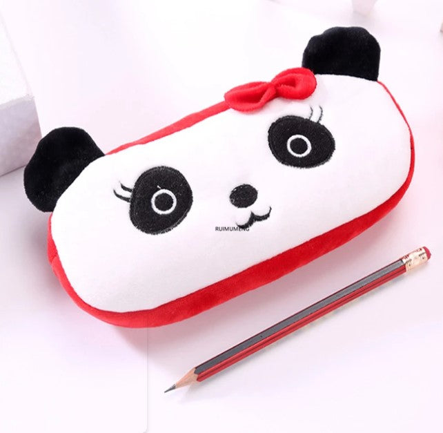 Panda plush pencil case