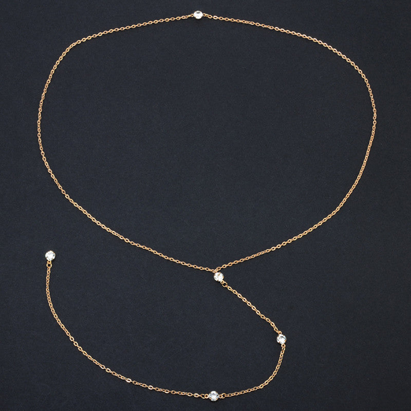 Back Necklace - Gold