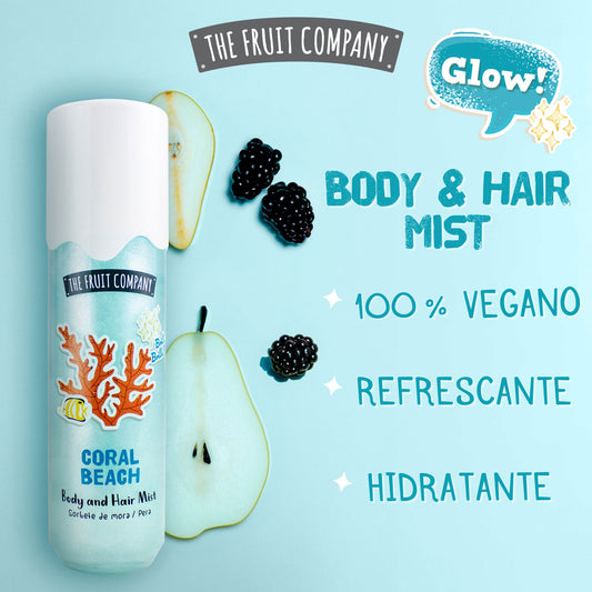 Coral Beach Glitter Hair & Body Mist 200 ml