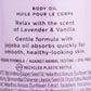 Lavender & Vanilla Relax Body Oil
