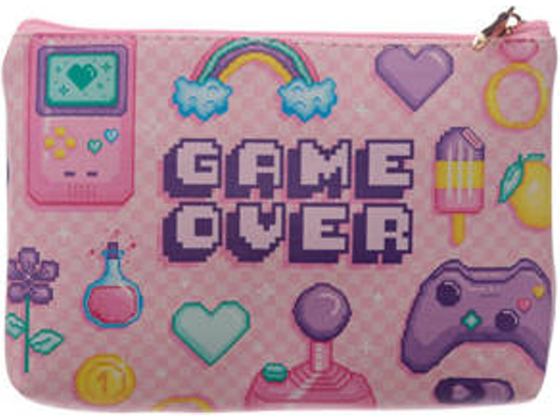 x3 Cosmetic Bags Game Over