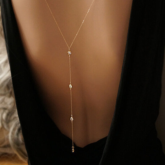 Back Necklace - Gold